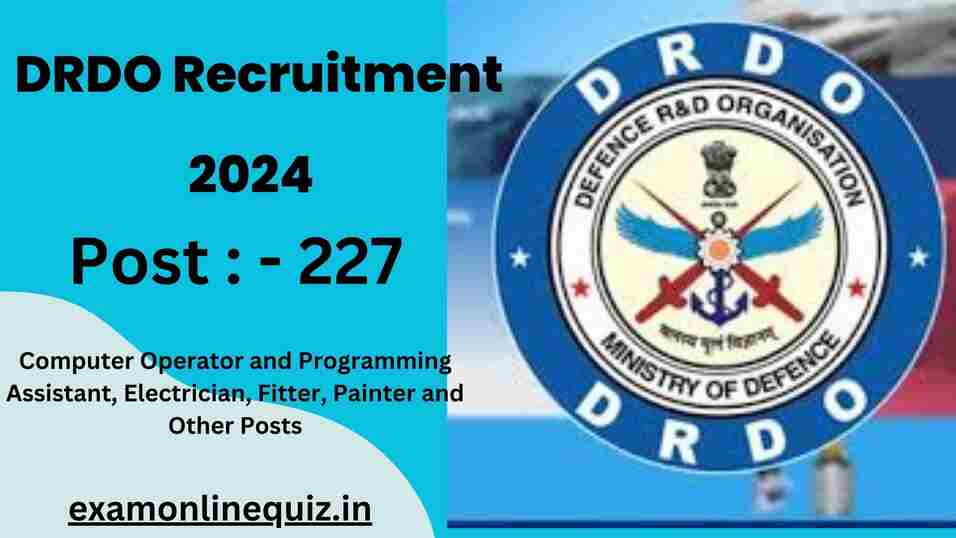 DRDO Recruitment 2024 Apply